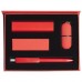 Набор Bond: аккумулятор, флешка и ручка, ver.1, красный
