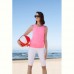 Надувной пляжный мяч Jumper, красный с белым