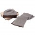 Набор Steps: шарф и шапка, коричнево-белый