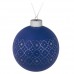 Елочный шар Chain, 10 см, синий