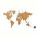 Деревянная карта мира World Map Wall Decoration Small, коричневая